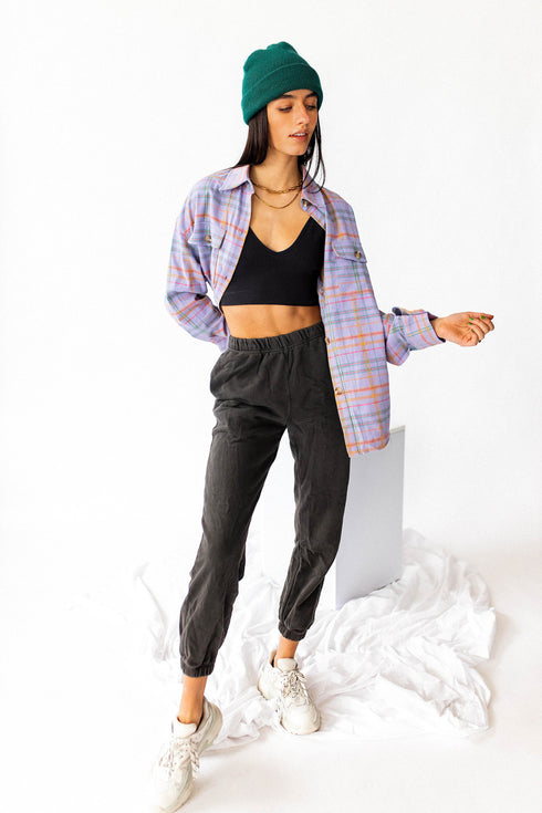 Call Me Ribbed Brami// Black